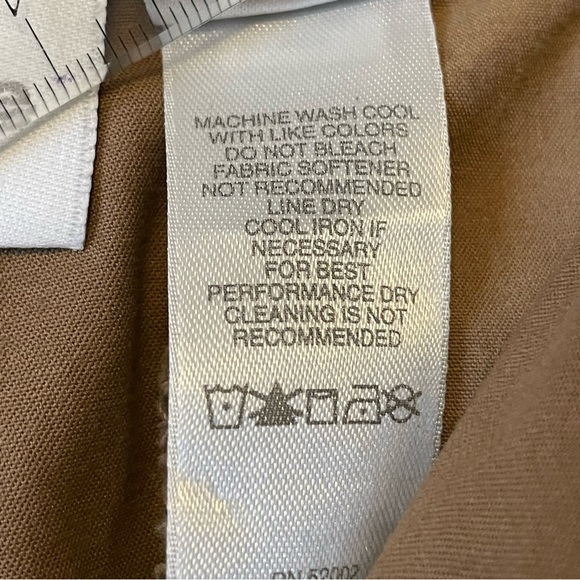 Liz Claiborne-ANISSA Tan Colour High Rise Pant 98% Cotton 2 % LYCRA Size 12 - Picture 16 of 16